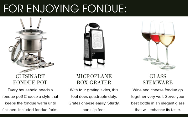 For Enjoying Fondue