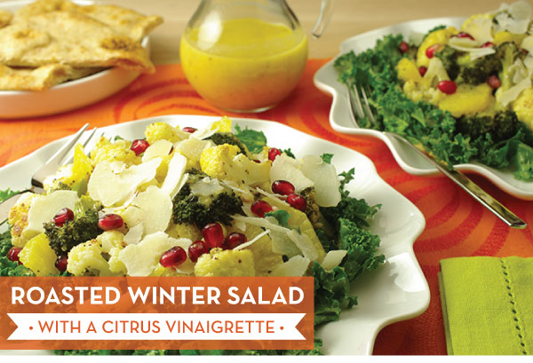 Roasted WInter Salad with a Citrus Vinaigrette