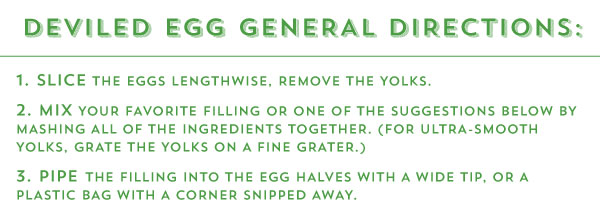 Deviled Egg General Directions