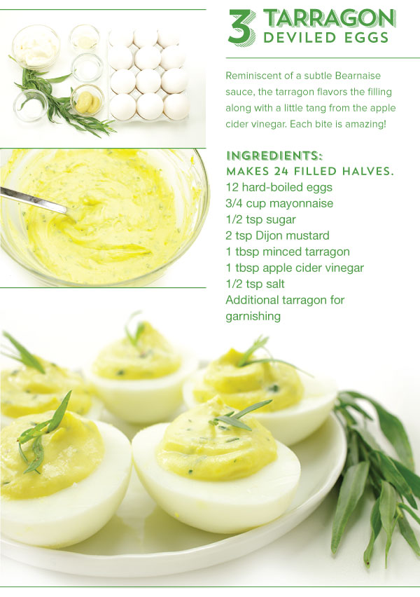 Tarragon Deviled Eggs