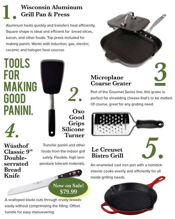 Tools for Making Good Panini