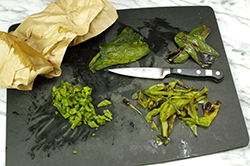 Steamed and Chopped Peppers
