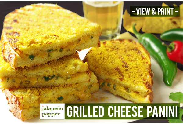 RECIPE: Jalapeno Popper Grilled Cheese Panini