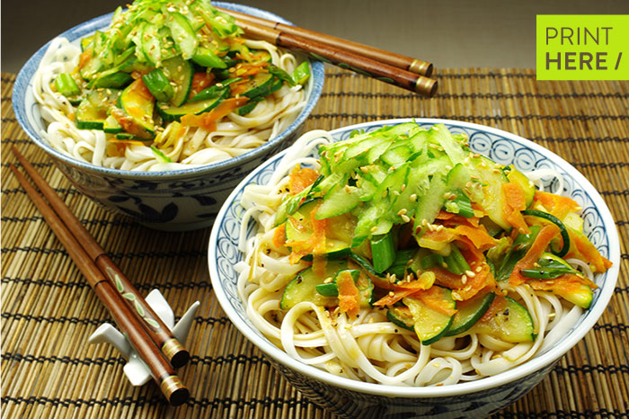 Yachae Gooksu (Vegetable Mixed Noodles)