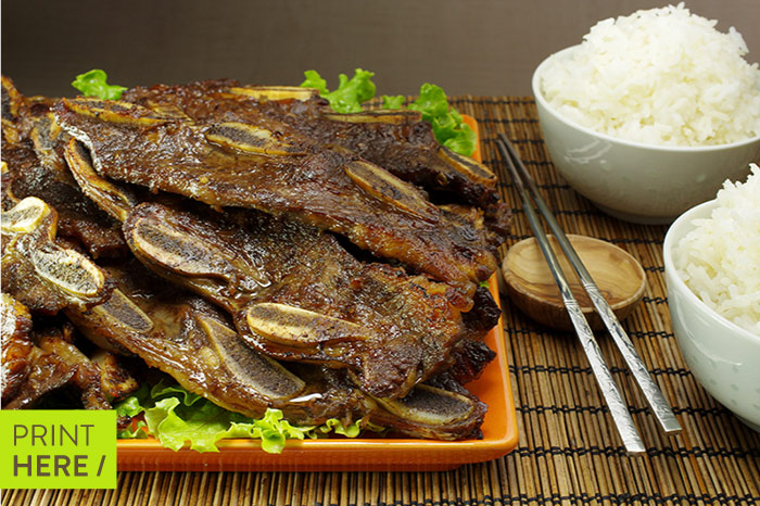 Galbi (Barbecued Beef Ribs)