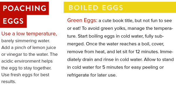 Poaching and Boiling