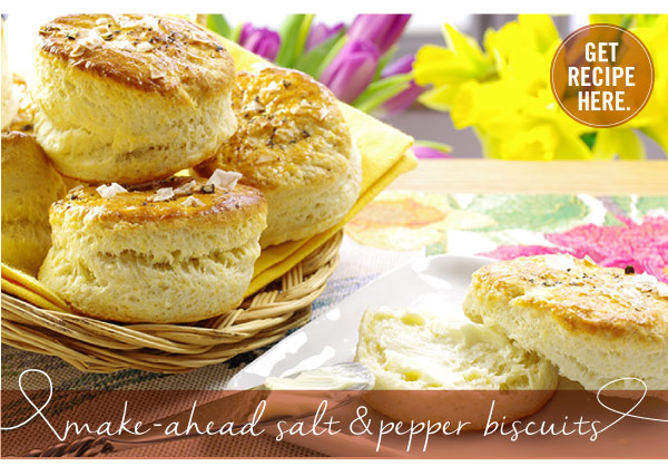 RECIPE: Make-Ahead Salt and Pepper Biscuits