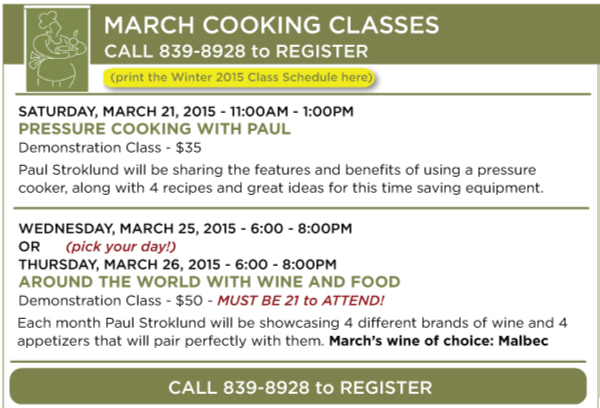 Cooking Classes
