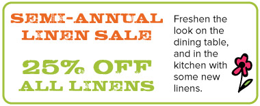 Linens Sale