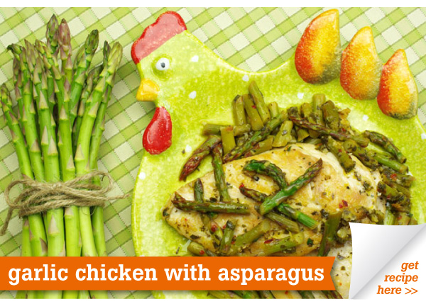 RECIPE: Garlic Chicken with Asparagus