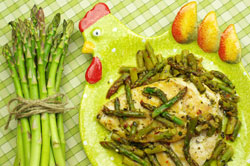 Garlic Chicken with Asparagus