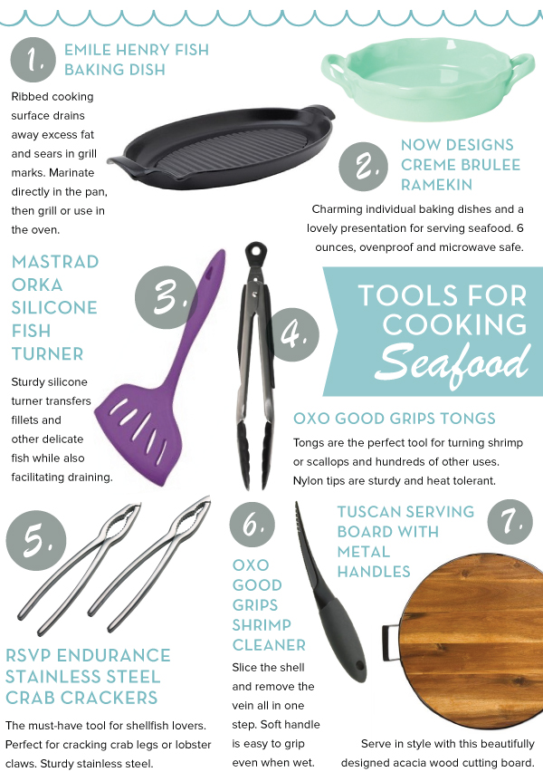 Tools for Cooking Seafood