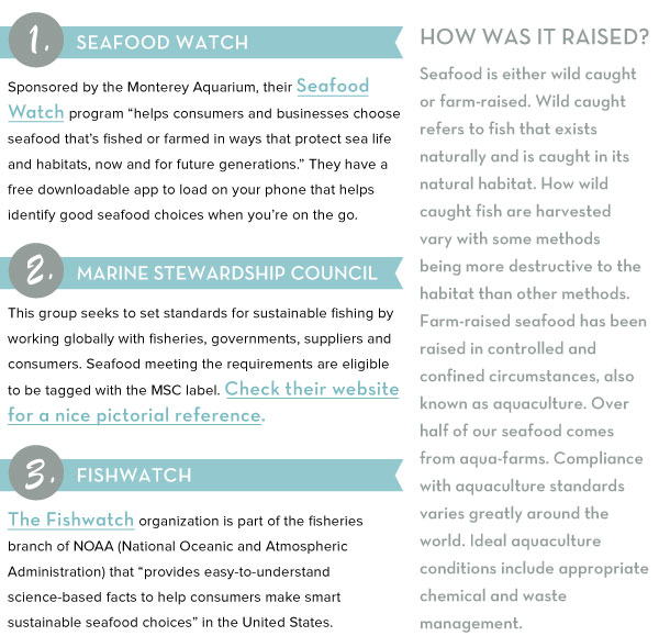 Seafood Watch, MSC and Fishwatch