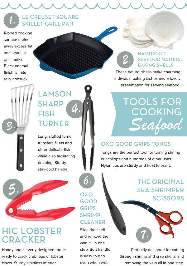 Tools for Cooking Seafood