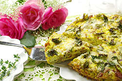 Brussels Sprouts and Bacon Frittata  