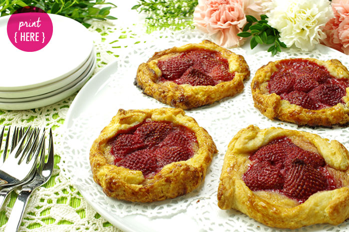 Mini Strawberry Galettes