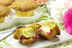 Vanilla Raspberry Muffins