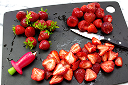 Prepping Strawberries

