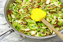 Sprouts, Bacon and Onions
