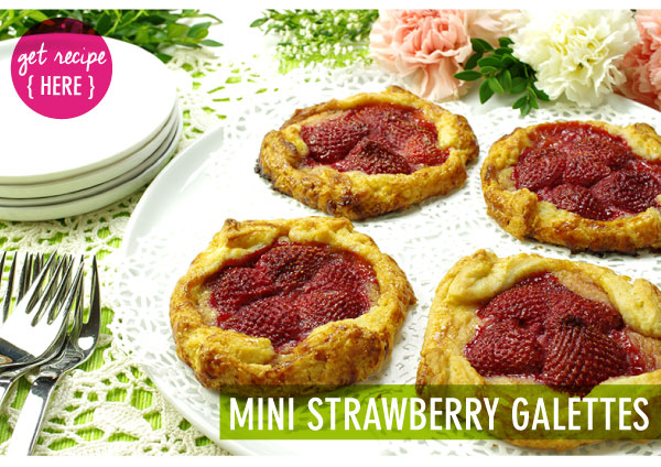 Mini Strawberry Galettes