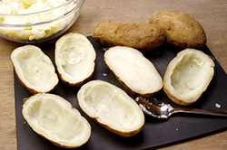Scooped Out Potatoes