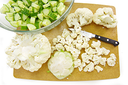 Prepping Cauliflower
