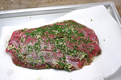 Flank Steak Ready to Grill
