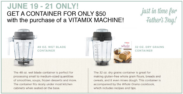 Vitamix Container Offer