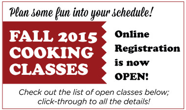 Fall Cooking Classes