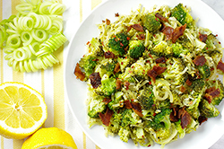 Lemon Garlic Broccoli with Bacon 