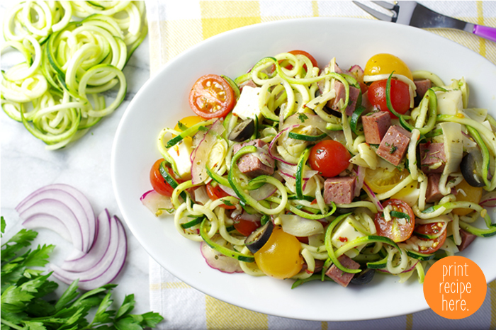 Italian Zucchini Pasta Salad