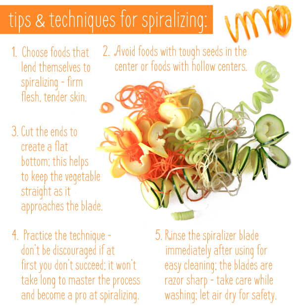 Tips and Techniques for Spiralizing