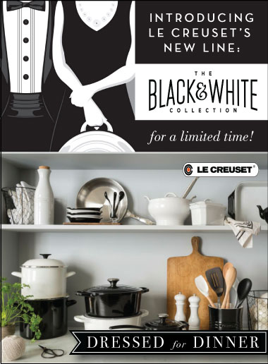 Le Creuset Black and White