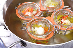 Jars in Hot Water Bath