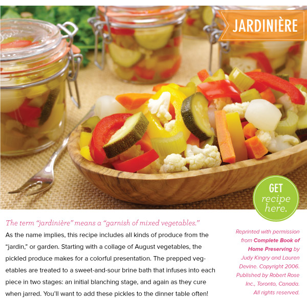 RECIPE: Jardiniere