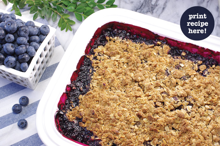 Blue Ribbon Blueberry Crisp