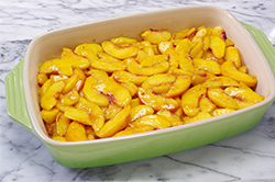 Peaches in Baking Dish