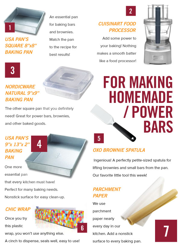 For Baking Homemade Power Bars