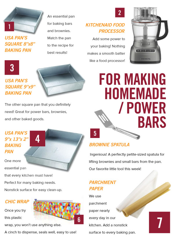 For Making Homemade Power Bars