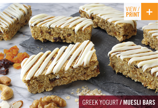 RECIPE: Greek Yogurt Muesli Bars