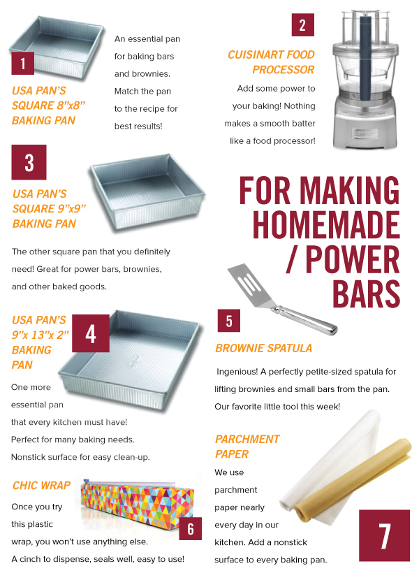 For Baking Homemade Power Bars