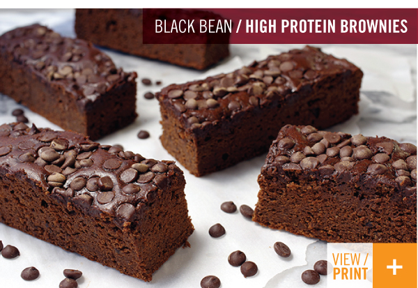 Black Bean High Protein Brownies