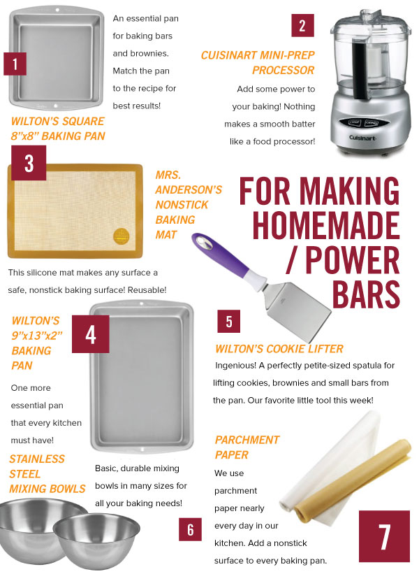 For Baking Homemade Power Bars