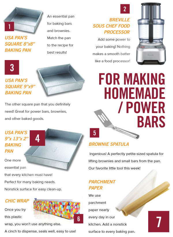 For Making Homemade Power Bars