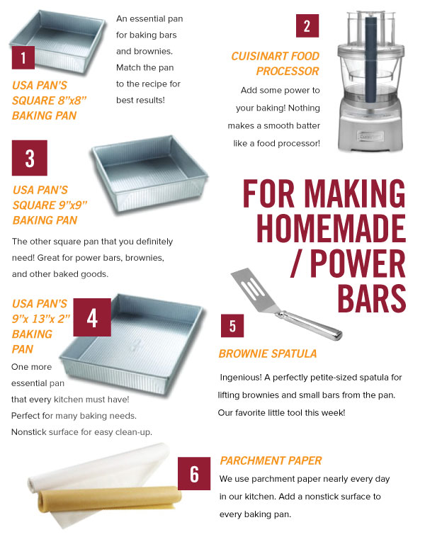 For Making Homemade Power Bars