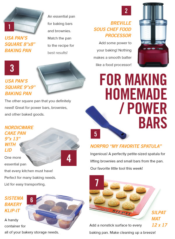For Baking Homemade Power Bars