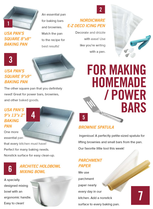 For Making Homemade Power Bars