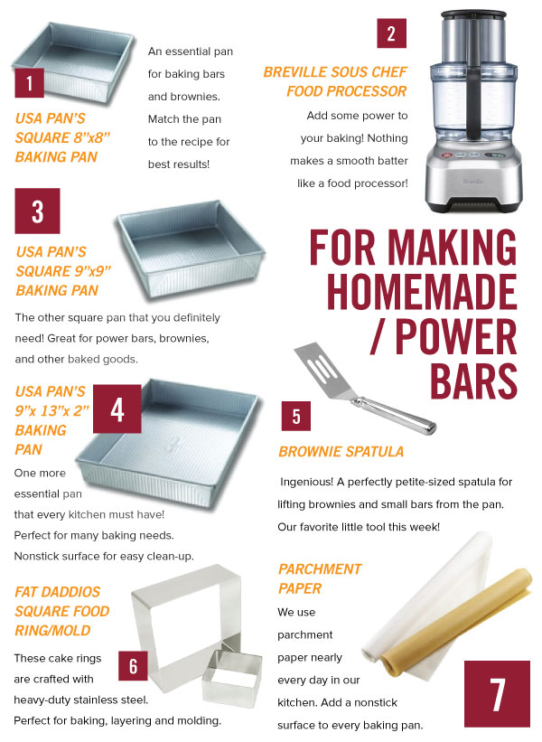 For Making Homemade Power Bars