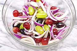 Tossed Grapes and Onions
