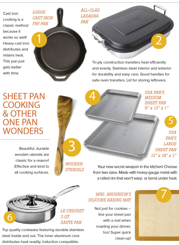 One Pan Oven Cooking